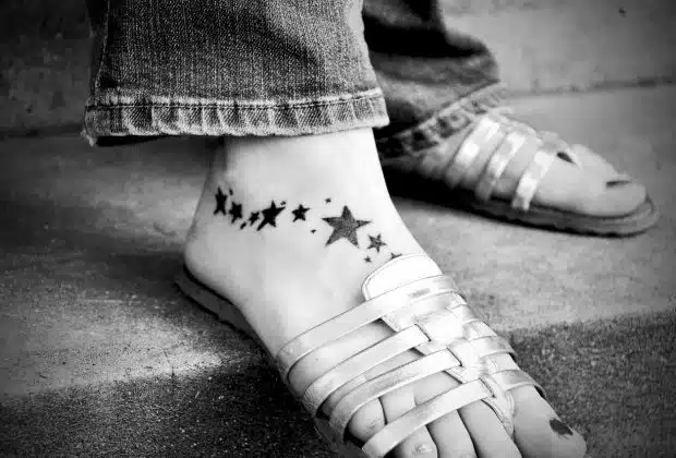 tattoo, foot, skin